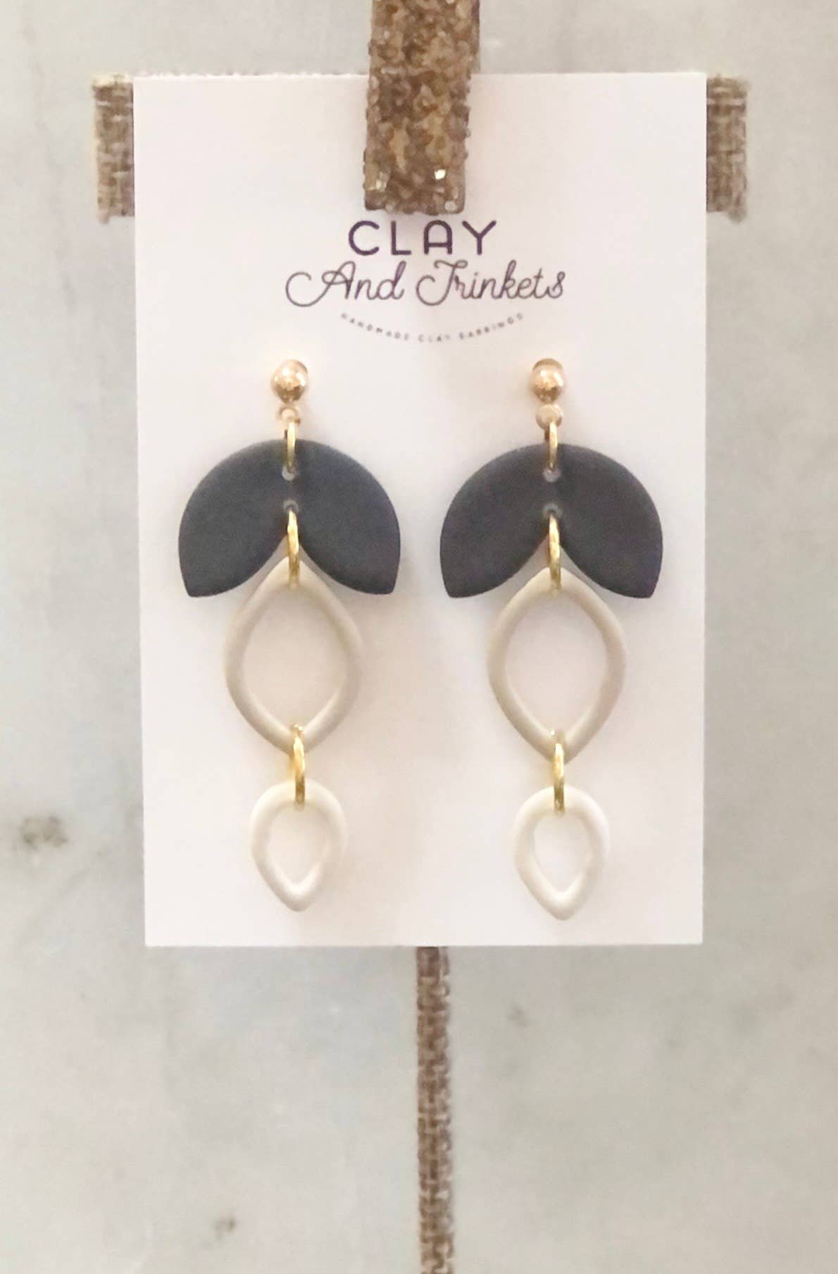 Clay and Trinkets - Whitney Dangle Earrings #1
