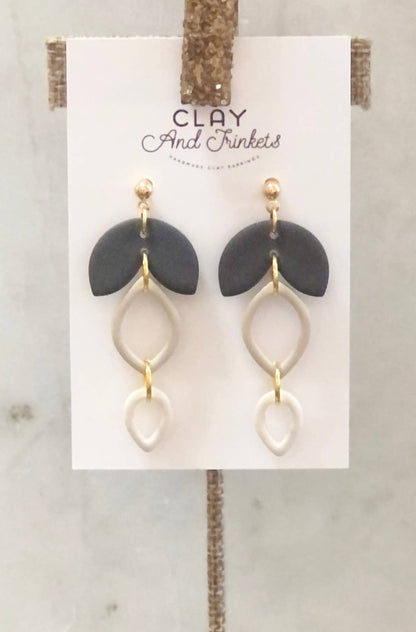 Clay and Trinkets - Whitney Dangle Earrings #1