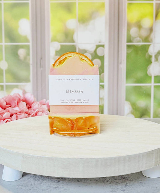Spirit Glow Home & Body Essentials - Mimosa - Handcrafted Artisan Soap Bar