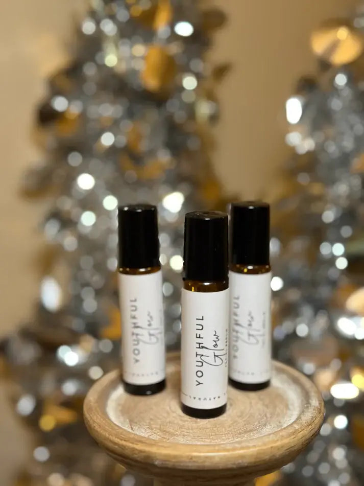 Whispering Wellness Co. - Youthful Glow Facial Serum Roller – Natural, Radiant Skin
