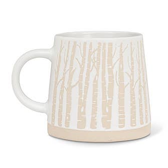 Abbott - Wide Base Mug with Birch Trees