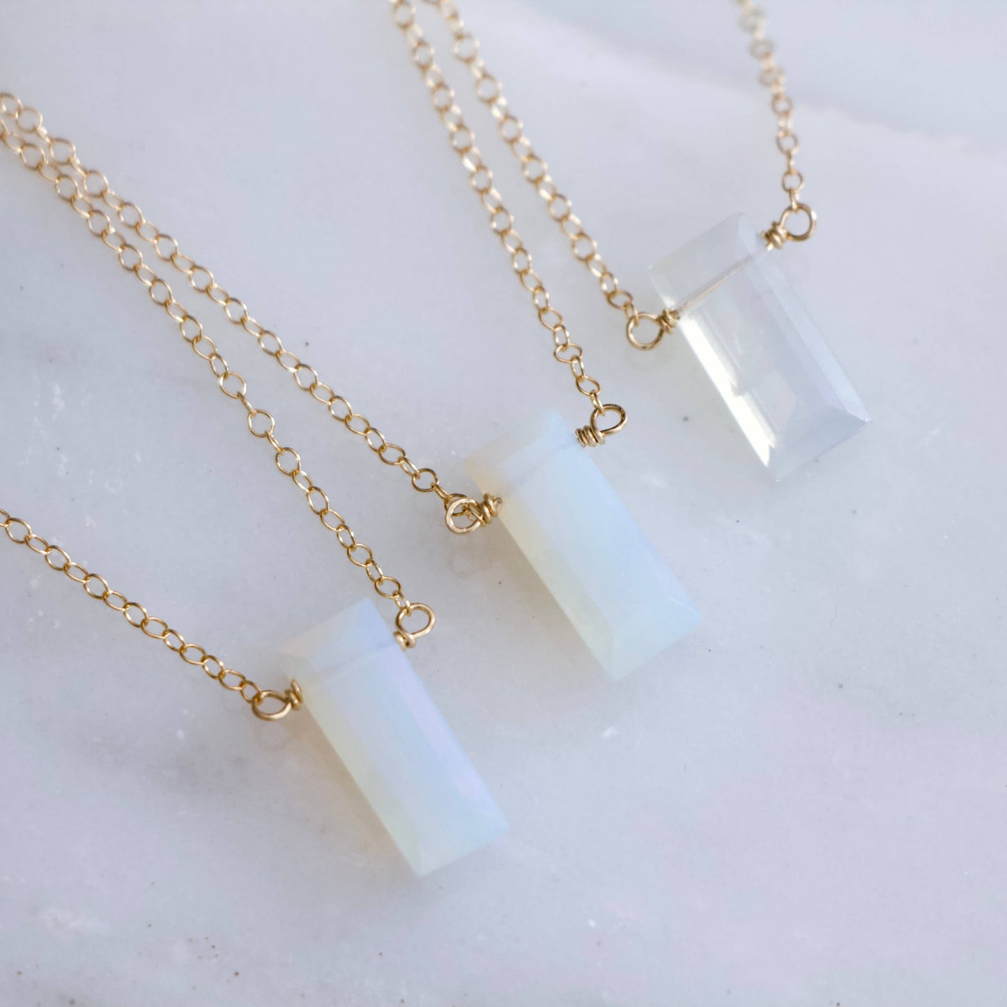 Mesa Blue - Opalite Necklace - Gold Filled