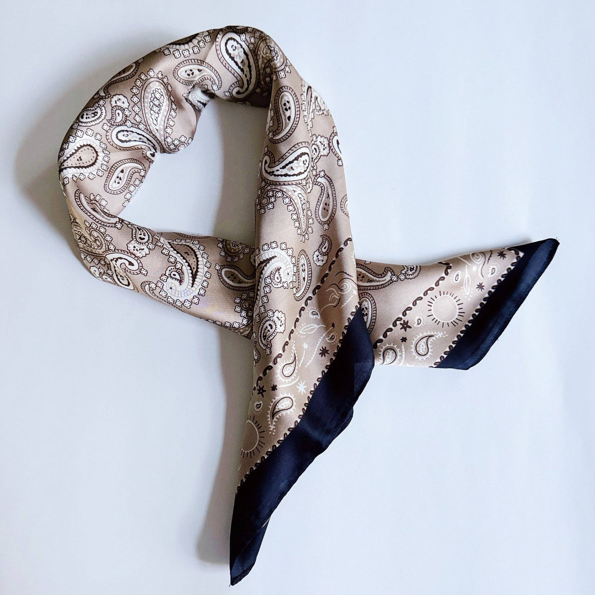 Ellison+Young - Silky Muse Satin Square Scarf - Chic Silky Scarf For Hair, Neck, Or Bag Styling