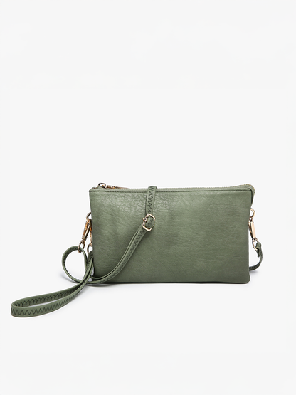 Jen & Co. - Riley Monogrammable 3 Compartment Crossbody/Wristlet | M013