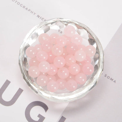 CRCBEADS - Rose Quartz Smooth Round Beads 4mm 6mm 8mm 10mm 12mm 15.5" Strand