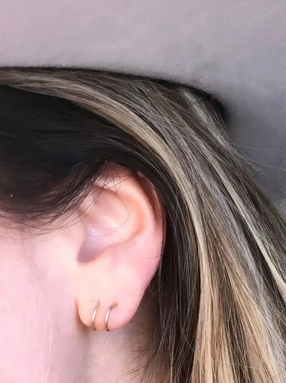 JaxKelly - Minimalist - Spiral - Gold Earrings