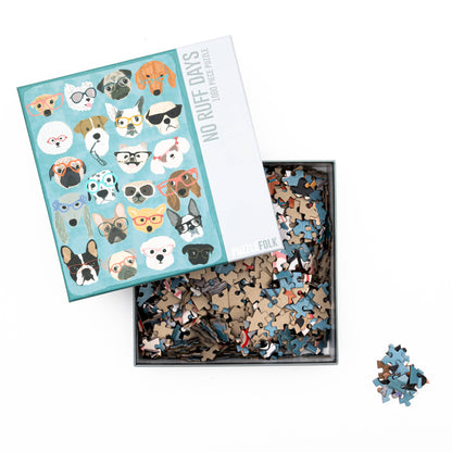 Puzzlefolk - No Ruff Days 1000 piece Dog puzzle