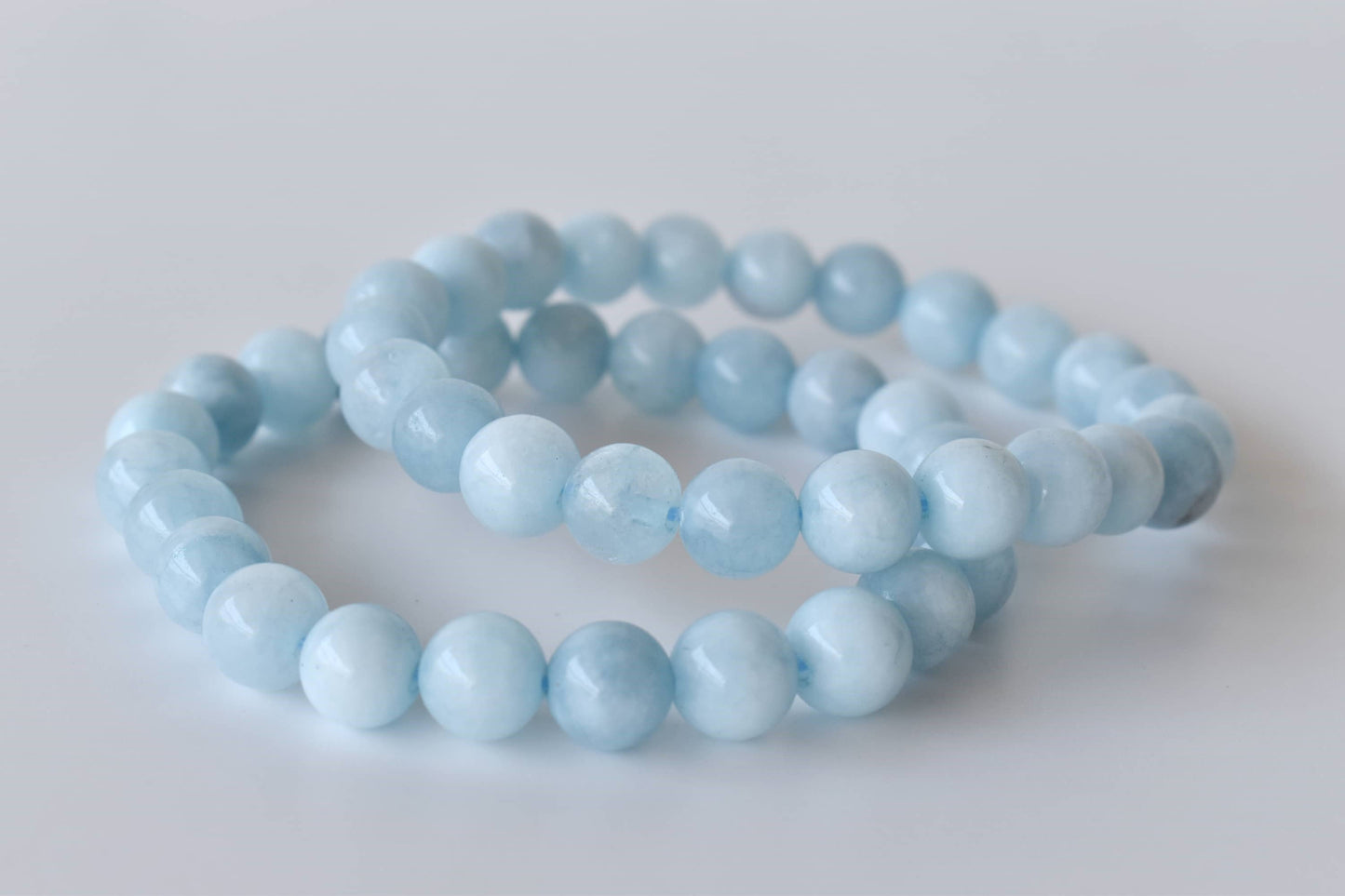 Soothing Crystals - Aquamarine  Bracelet (Protection and Anxiety Relief)
