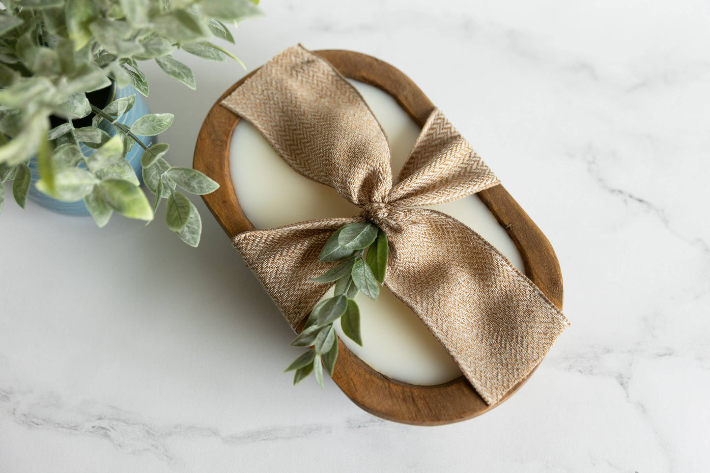Beneath The Pines Candle Co. - Wooden Dough Bowl Candle