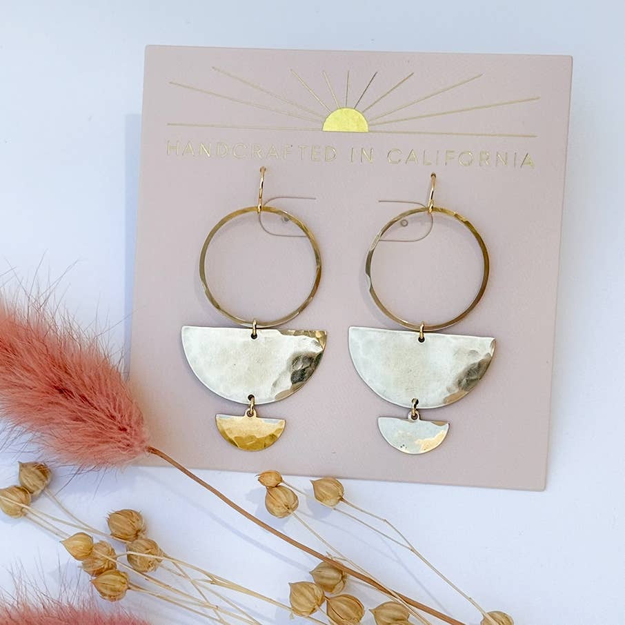 Mind's Eye Design - Double Half Moon Earrings