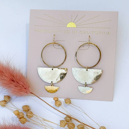 Mind's Eye Design - Double Half Moon Earrings