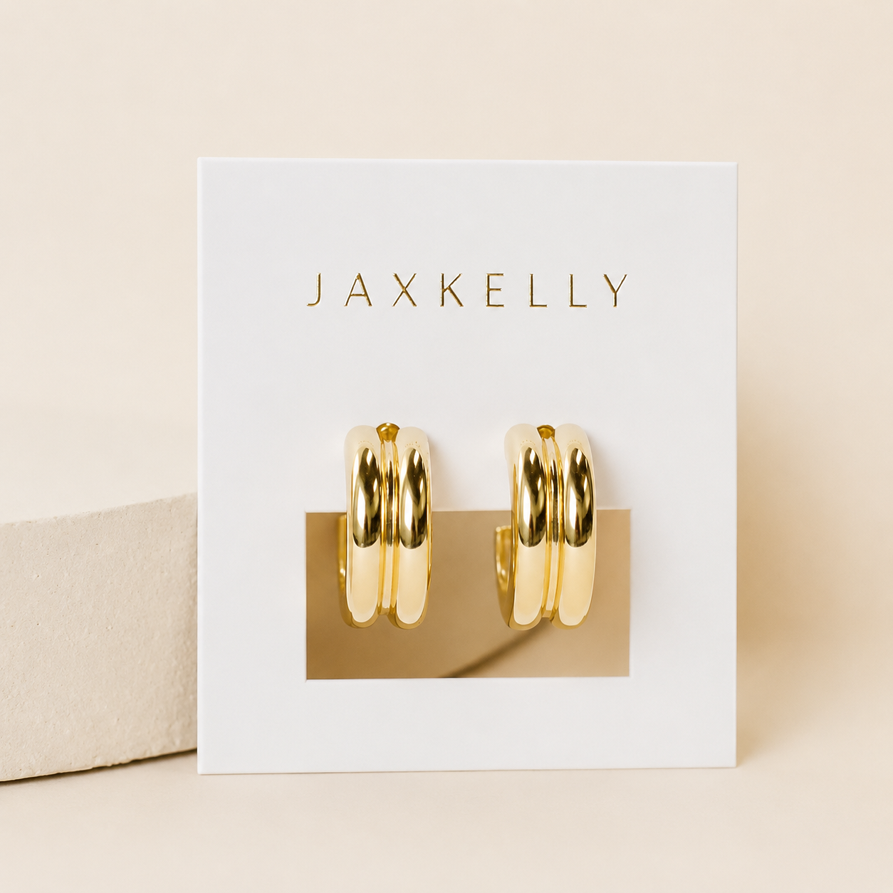 JaxKelly - Gold Hoop - Bold - Earrings