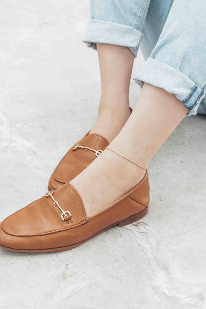 Lovoda - Mod Box Chain Anklet | Gold