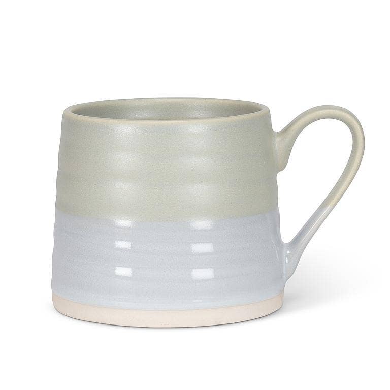 Abbott - Ridged Mug-Sage Green-3"H(14oz)