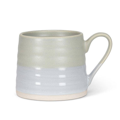 Abbott - Ridged Mug-Sage Green-3"H(14oz)