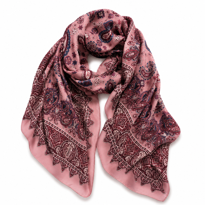 Ellison+Young - Ellison+Young Viscose Oversized Wrap Scarf, Lightweight Shawl