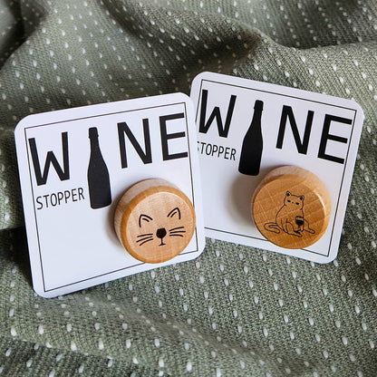 Lou Golden Designs - Tipsy Cat Wine Stopper