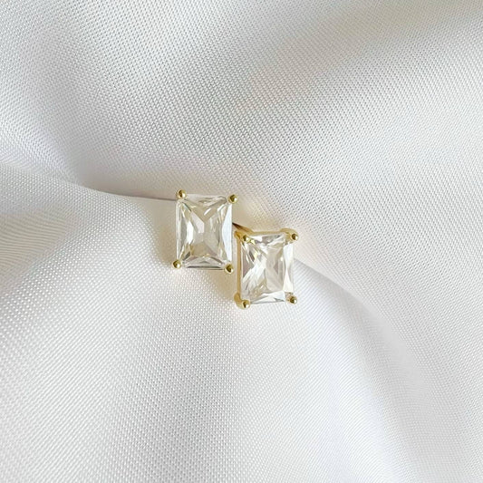True by Kristy Jewelry - Goldie CZ Diamond Studs Earrings Gold Filled