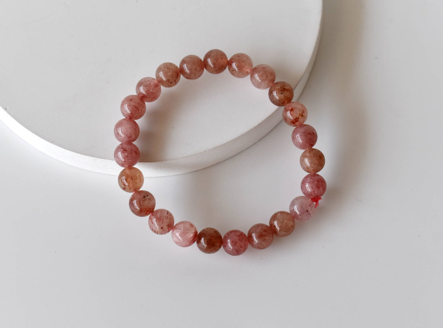 Soothing Crystals - Strawberry Quartz Bracelet (Enhancing and Intuition )