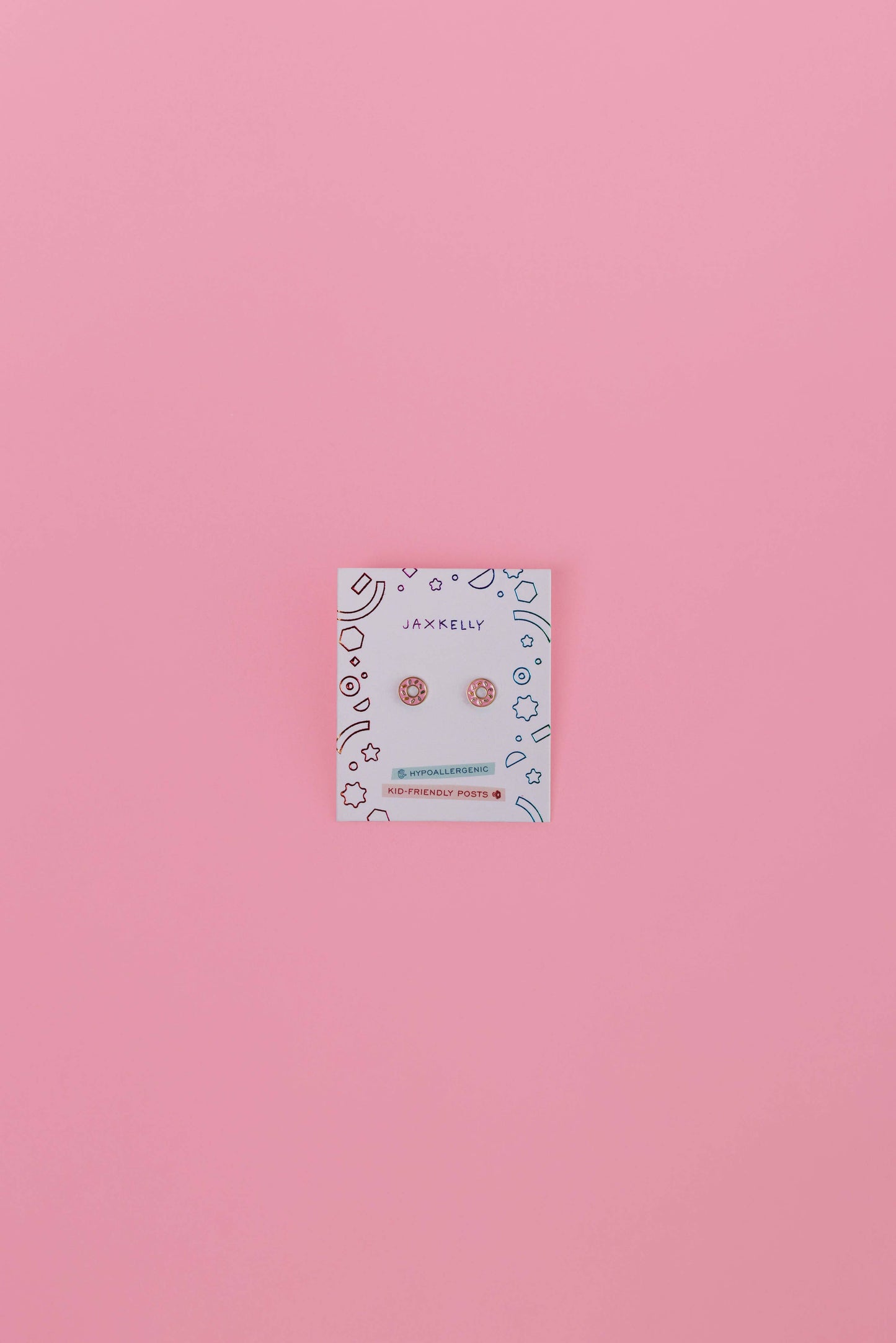 JaxKelly - Donut Enamel Flat Back Kids Earrings