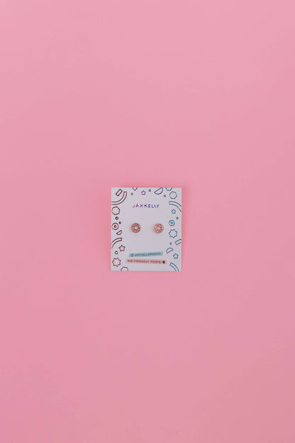 JaxKelly - Donut Enamel Flat Back Kids Earrings