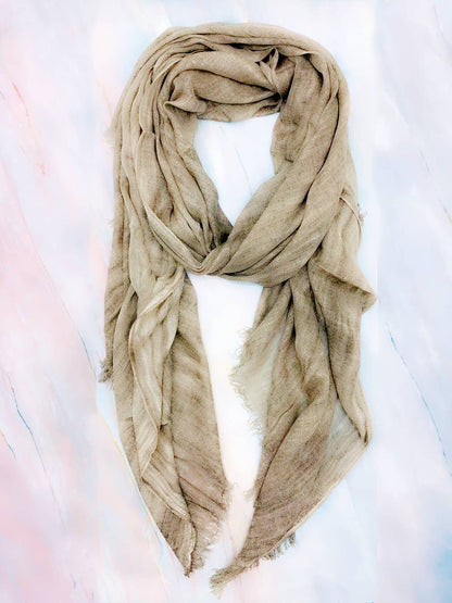 JC Sunny Fashion - JC022517 Cashmere & Wool Blend Scarf