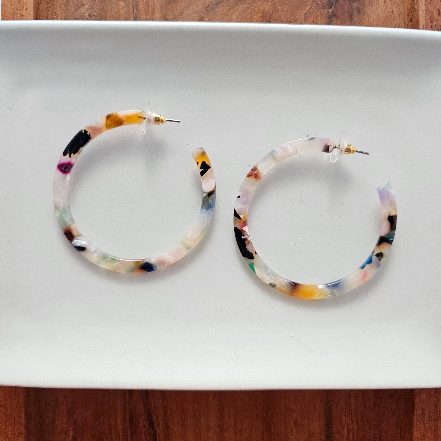 Spiffy & Splendid - Cameron Hoops - Multicolor // Gift, Earrings, Jewelry