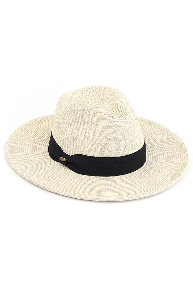 Hana - C.C Adjustable String Straw Hat