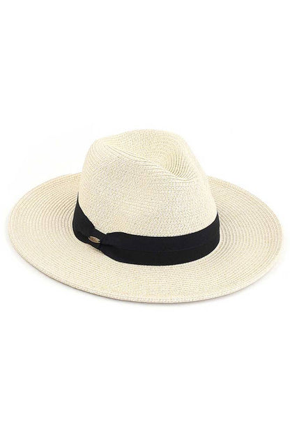 Hana - C.C Adjustable String Straw Hat