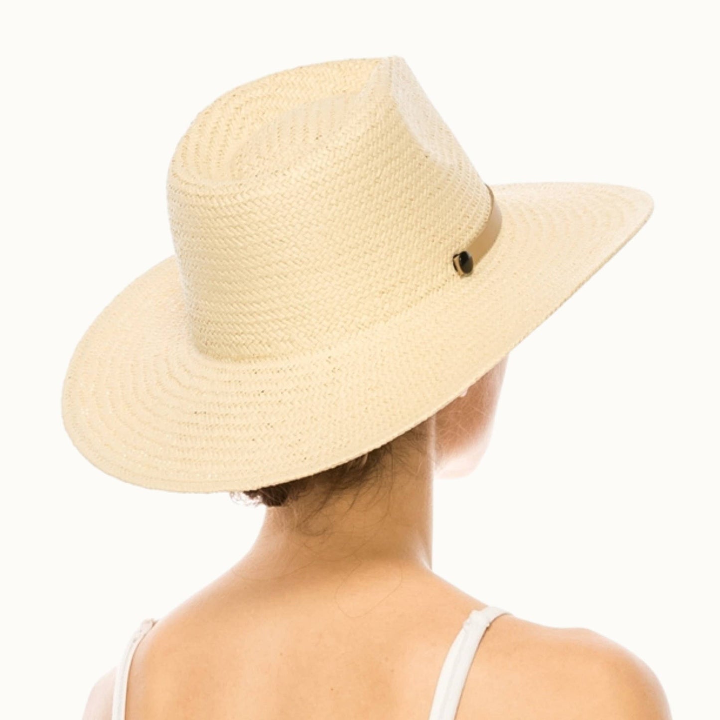 Olive & Pique - Handwoven Ivory Toyo Straw Panama, Adjustable