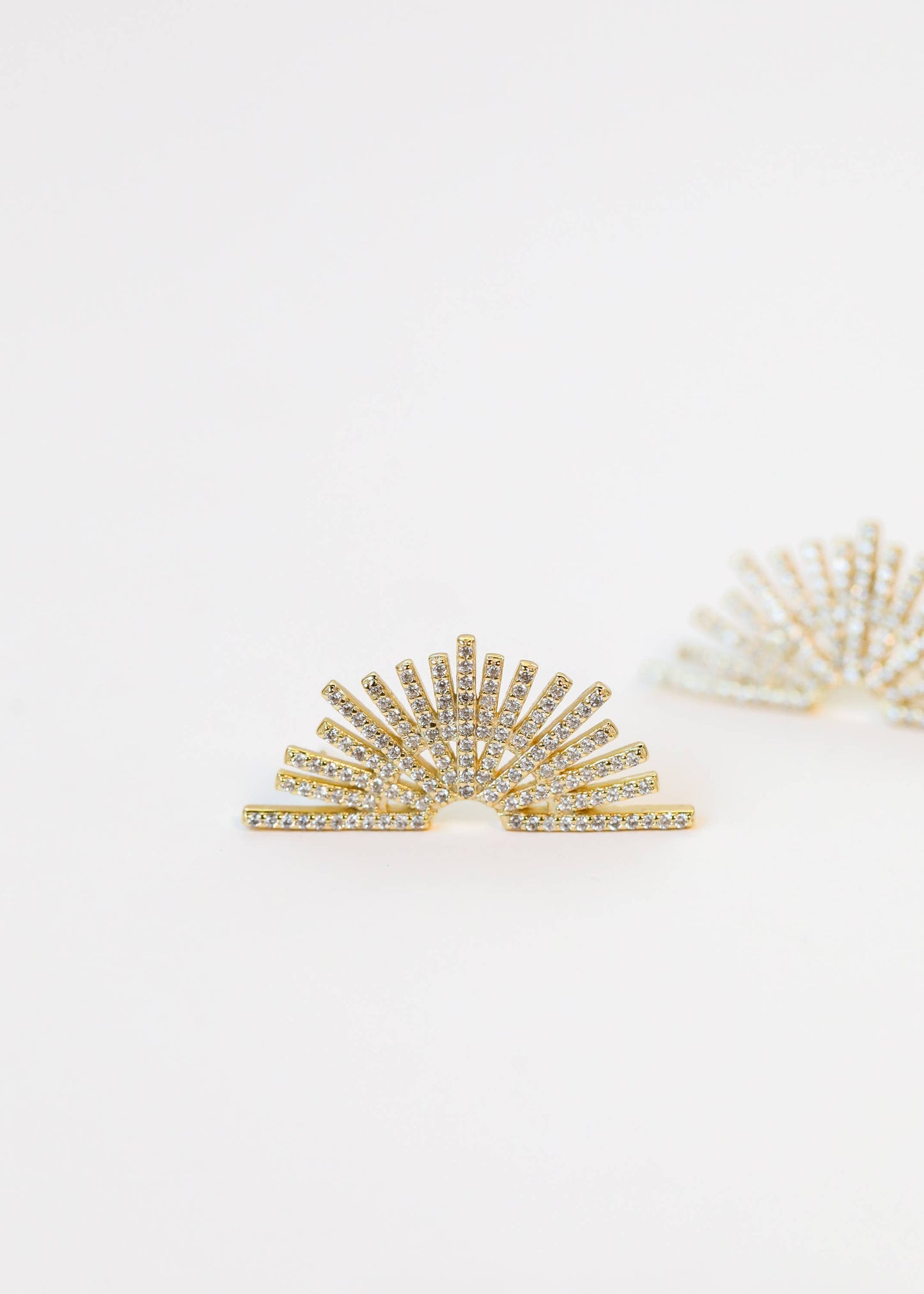 JaxKelly - Celestial - Sunburst - Gold Earrings