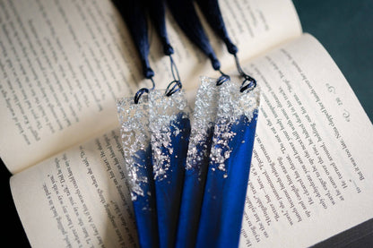 Dège Creative - Blue & Silver Crown Bookmark