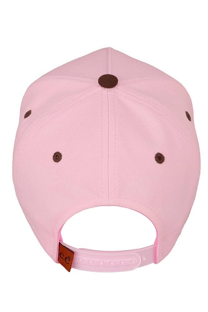 Hana - C.C DOG MOM Embroidered Two Tone Trucker Cap