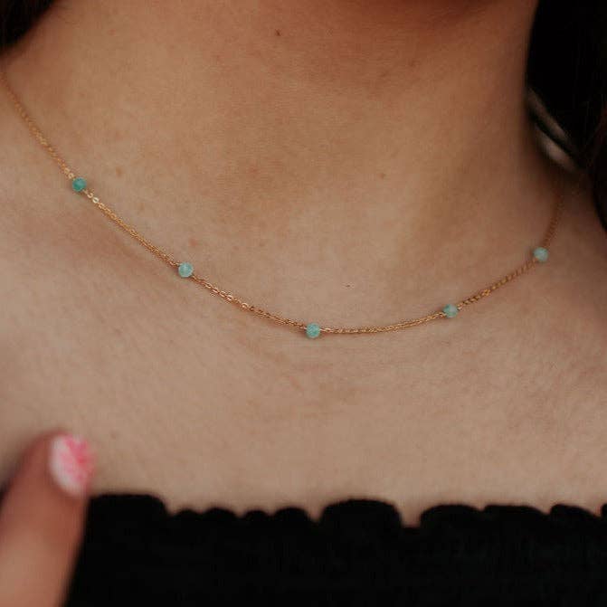 Mauve Jewelry Co. - Malibu Necklace in Turquoise