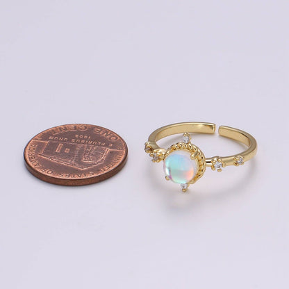 Aim Eternal - Dainty Monstone Celestial Adjustabtle Ring R336
