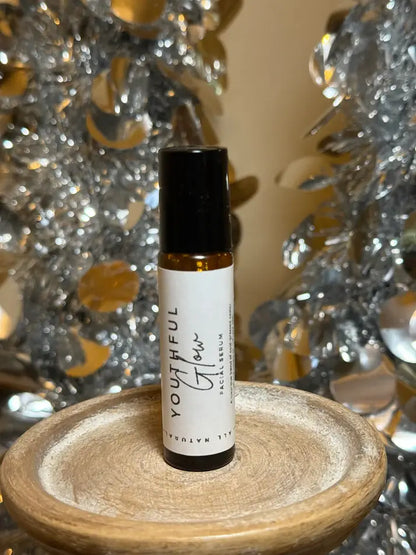 Whispering Wellness Co. - Youthful Glow Facial Serum Roller – Natural, Radiant Skin