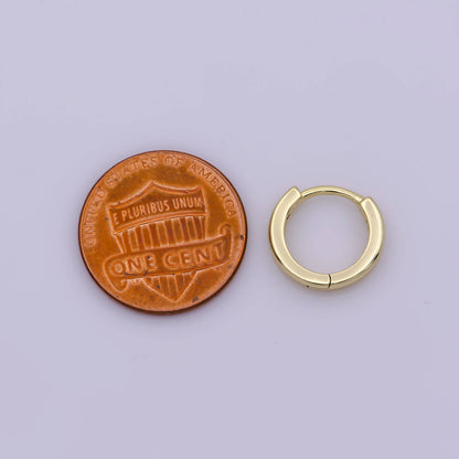 Aim Eternal - 14K Gold Filled 13mm Huggie Hoop Earrings | AB-1164