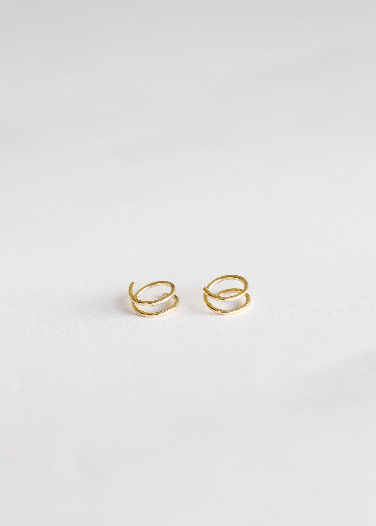 JaxKelly - Minimalist - Spiral - Gold Earrings