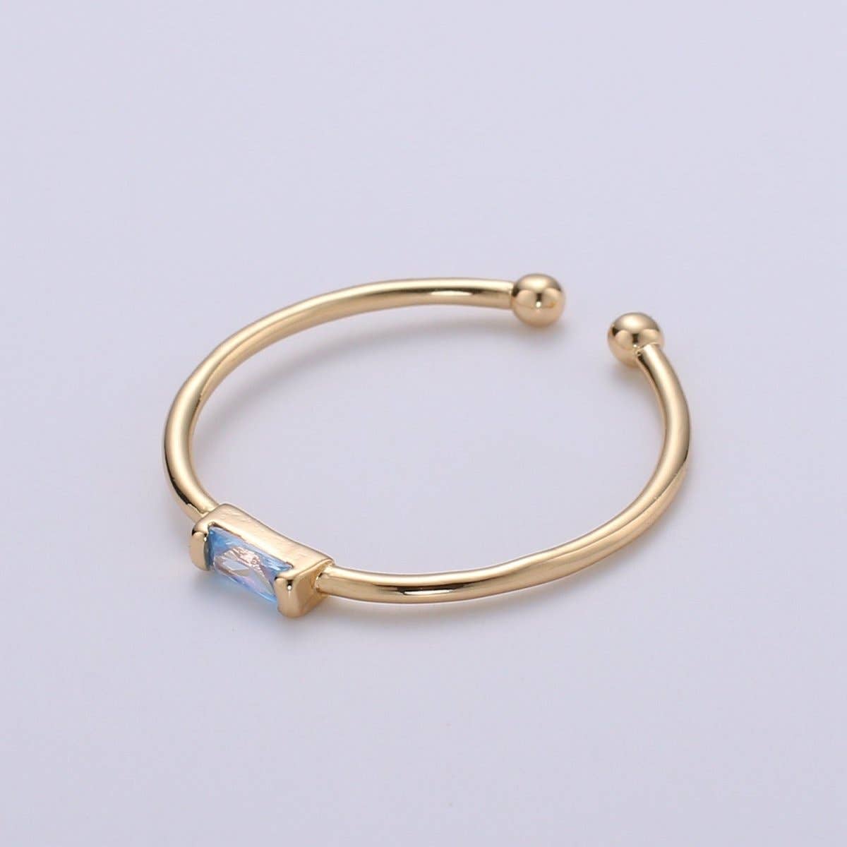 Aim Eternal - Minimalist Birthstone Ring • Cz Ring in Gold • Dainty Birthstone Ring • Stacking Ring • Valentine Gifts for Mom Wife Friend  R-216 R-218 R-219 R-220 R-223