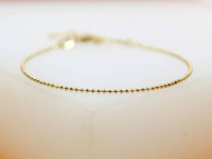 MIA Jewelry - 18K Gold Filled 1mm Ball Bracelet (I367)