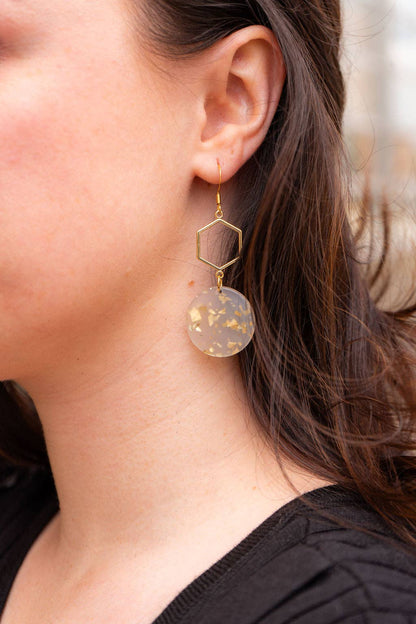 Spiffy & Splendid - Layla Earrings - Gold Flake // Gift