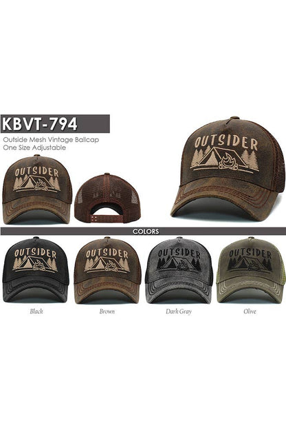 Hana - OUTSIDER Mesh Back Vintage Baseball Cap
