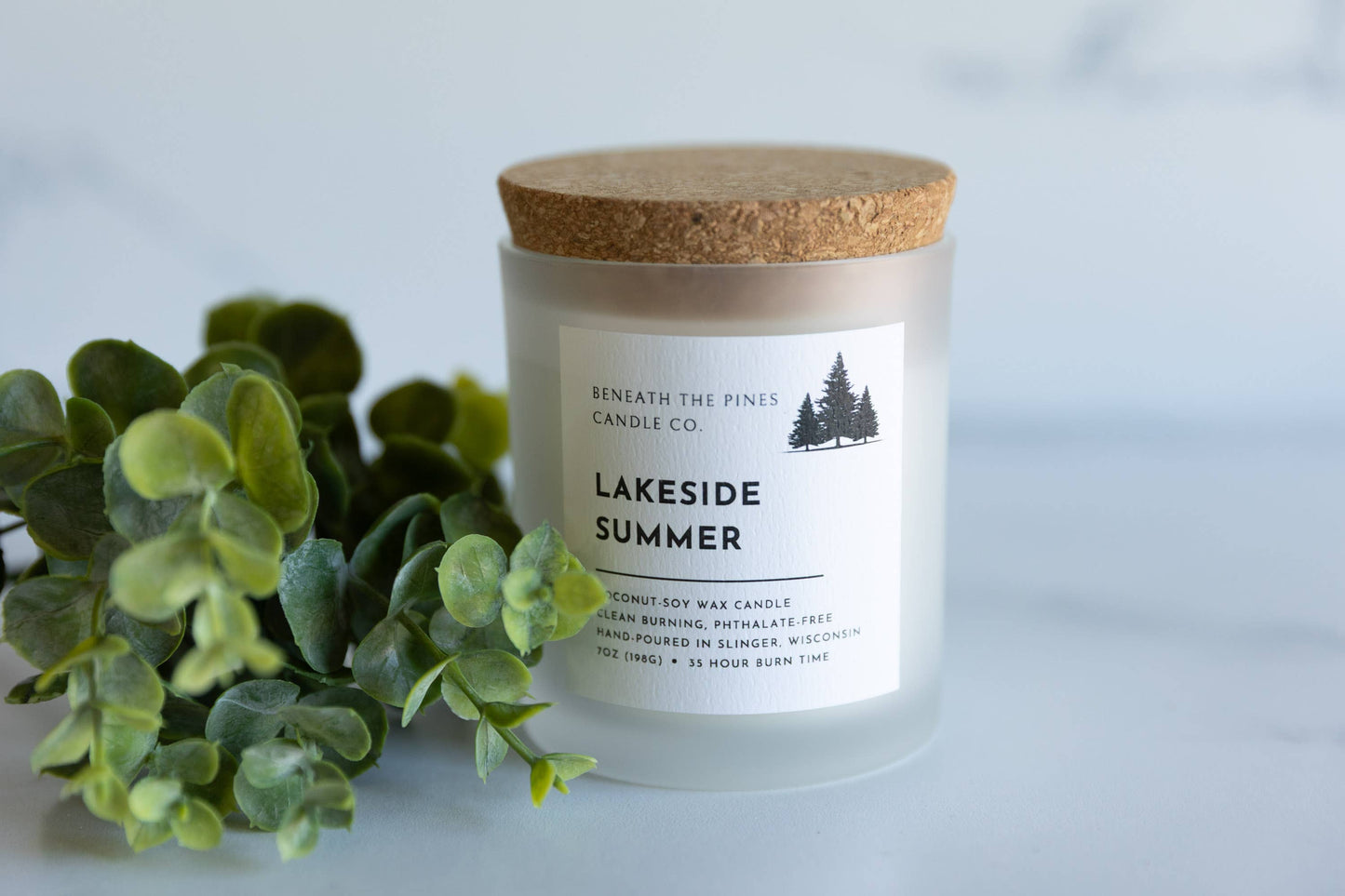 Beneath The Pines Candle Co. - Lakeside Summer: Coconut-Soy Candle