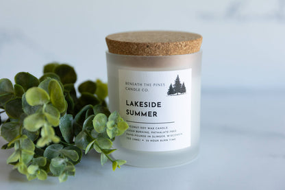 Beneath The Pines Candle Co. - Lakeside Summer: Coconut-Soy Candle