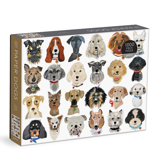 Chronicle Books - Paper Dogs 1000 Piece Puzzle