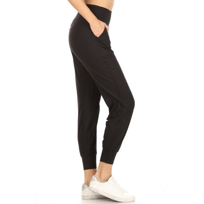 Leggings Depot - Slim Fit Activewear Joggers with Hidden Back Pocket