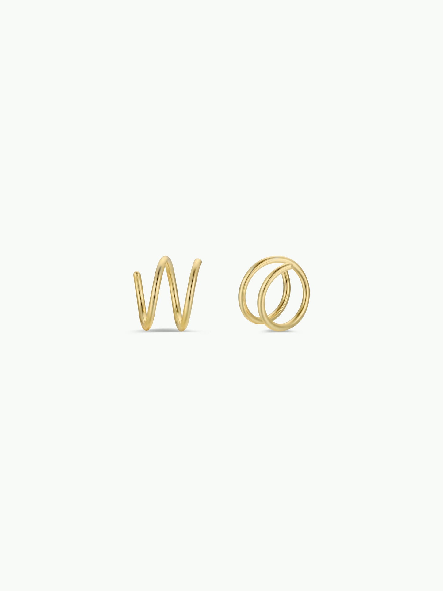 JaxKelly - Minimalist - Spiral - Gold Earrings