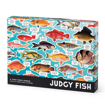 Chronicle Books - Brass Monkey Judgy Fish 1000 Piece Puzzle