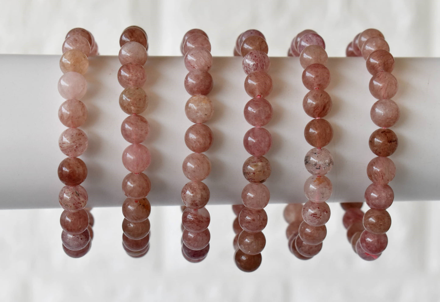 Soothing Crystals - Strawberry Quartz Bracelet (Enhancing and Intuition )
