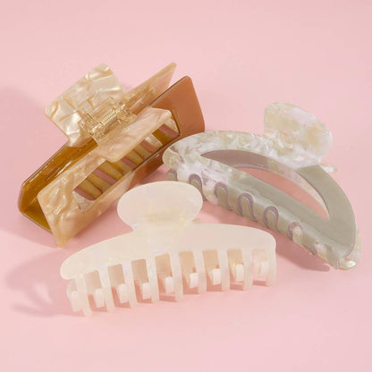 Anarchy Street - Acetate Three Piece Hair Claw Set